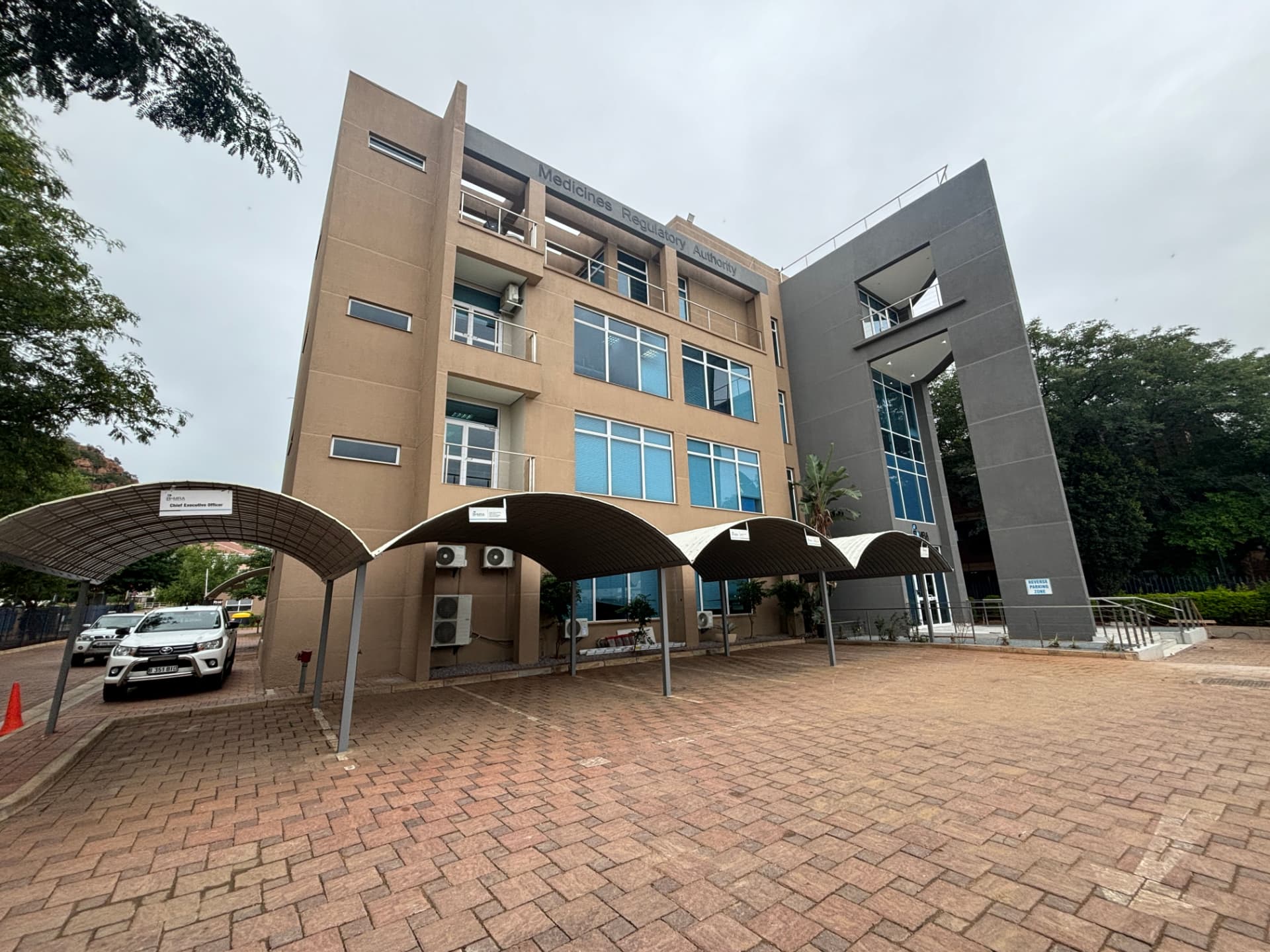 Refurbished commercial office building in Finance Park, Gaborone